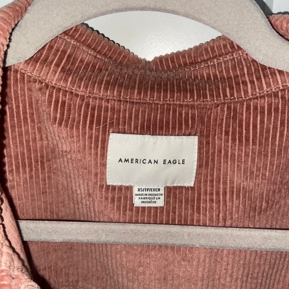 Corduroy American eagle cropped shacket - Picture 2 of 3